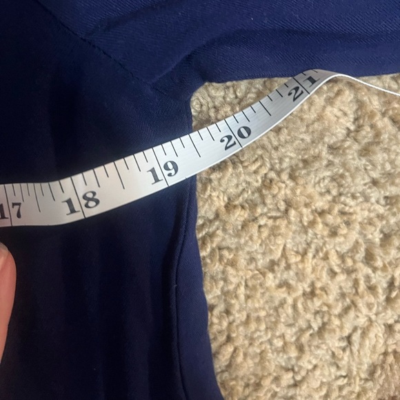 Anthropologie Cloth & Stone Blue Jersey Knit Swing Dress Size Medium - Picture 8 of 9